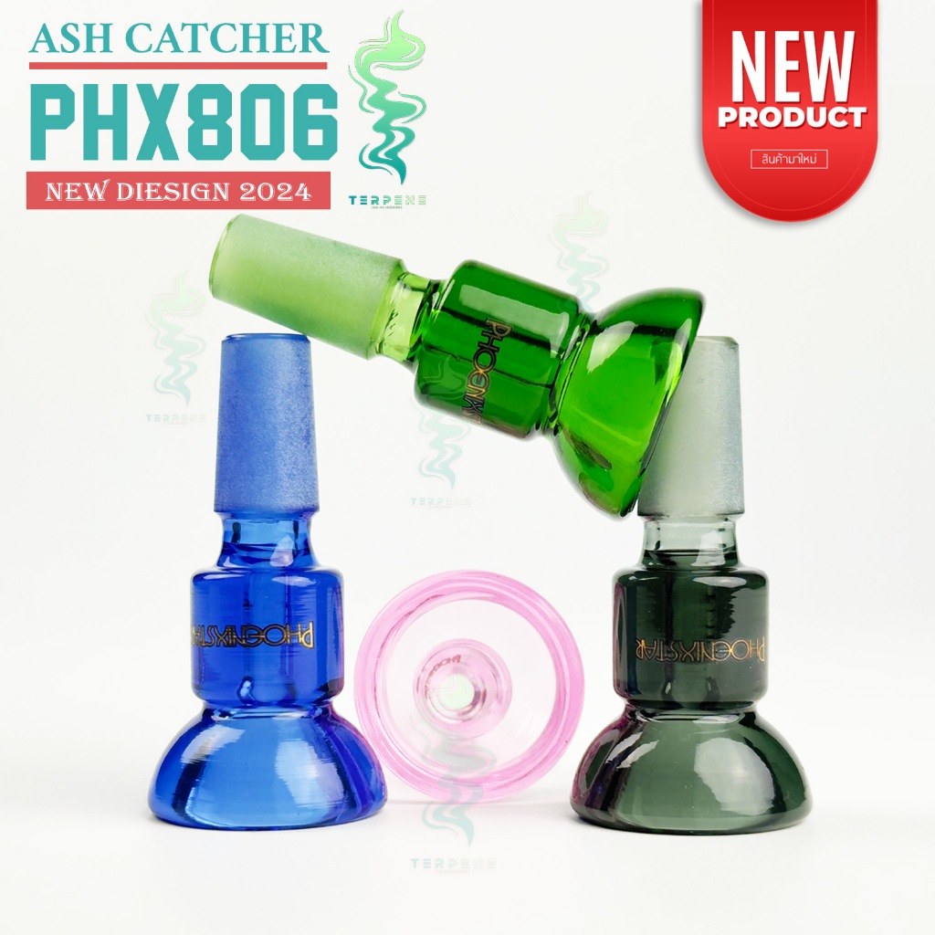 [ล่าสุด] Phoenix Star Bowl Bong คัพแก้ว โจ๋แก้ว ทรงทรัมเป็ด หนาพิเศษ รุ่น PHX806 ขนาด 14 มม. ของแท้ Logo สกรีน