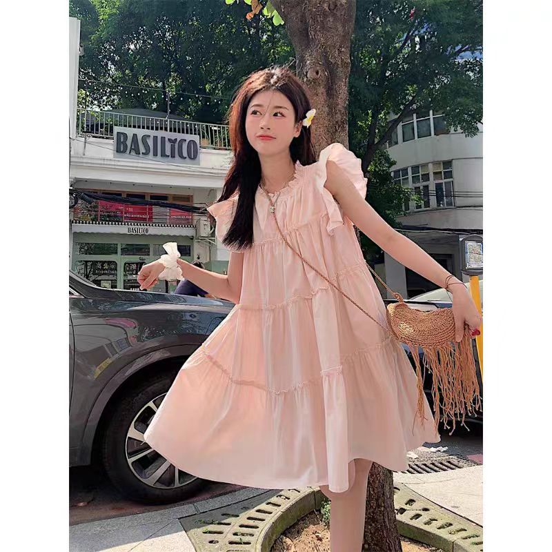 ชุดเดรส, ชุดเดรสเกาหลีสีทึบบินแขนเสื้อความรู้สึกของการออกแบบ