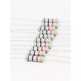10pcs ตัวต้านทาน 1 วัตต์ 5% ฟิล์มโลหะออกไซด์ metal filmoxide 1W 4.7 1K 10K 220 120k 10 22 2.2 10K 100K resister
