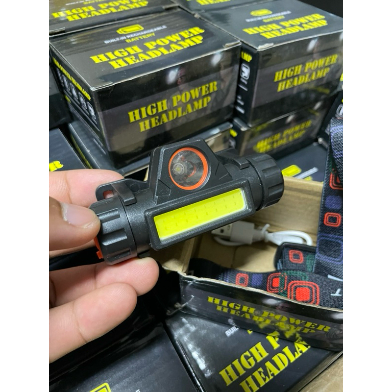 CRX ไฟฉายคาดหัว Outdoor ไฟฉายชาร์จไฟ USB