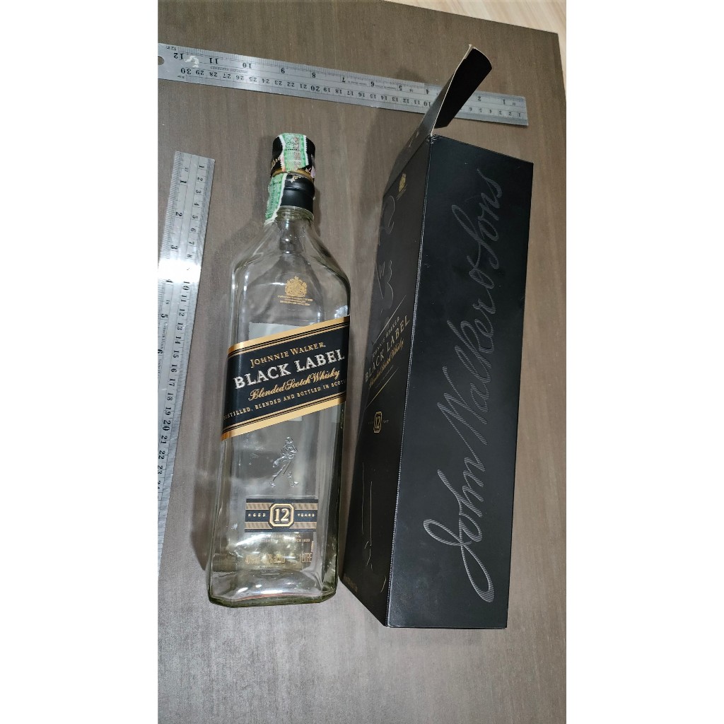 ขวดเหล้าเปล่า ขวดไวน์เปล่า johnnie walker black laber martell xo Jack Daniel's สินค้าใหม่สะอาด