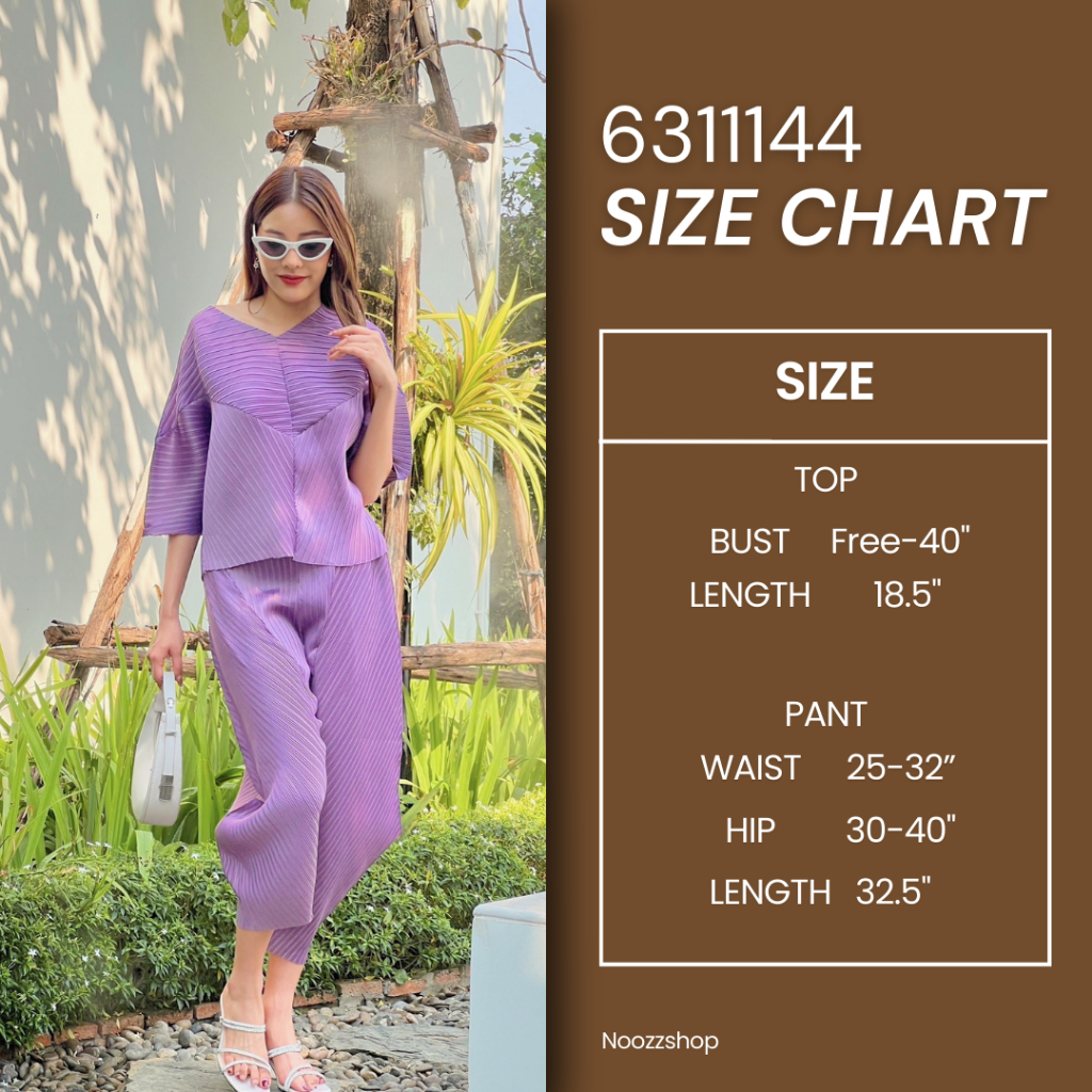 NOOZZSHOP 6311144 ชุดเซ็ตผ้าพลีท ชุดเซ็ตสำหรับออกงาน - รูปที่ 5