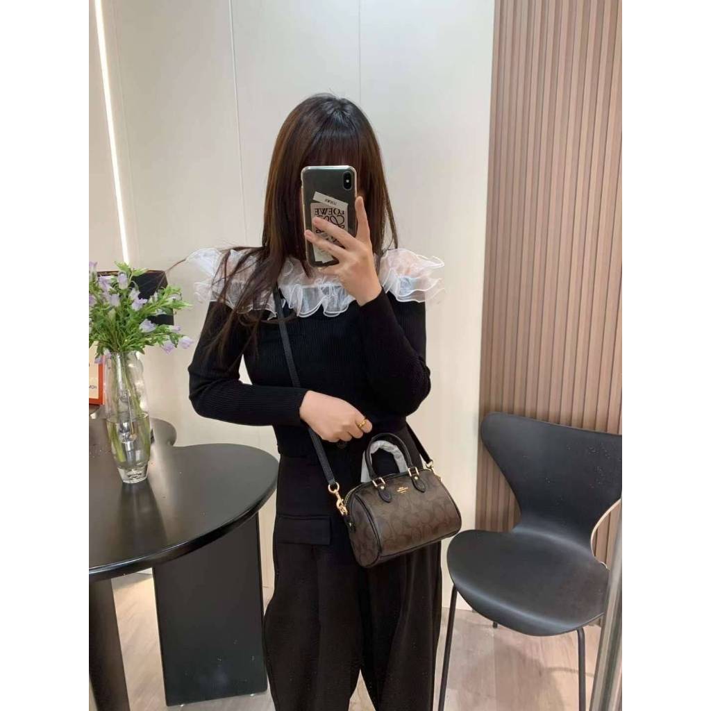 💯Coach MINI ROWAN SATCHEL BAG ((CH159//160//469))