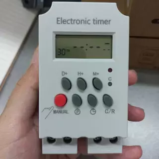 KG316T-II 12VDC/12VAC ไทม์เมอร์ นาฬิกาตั้งเวลารายสัปดาห์ 20 โปรแกรม Time Switch แบตในตัว ทามเมอร์