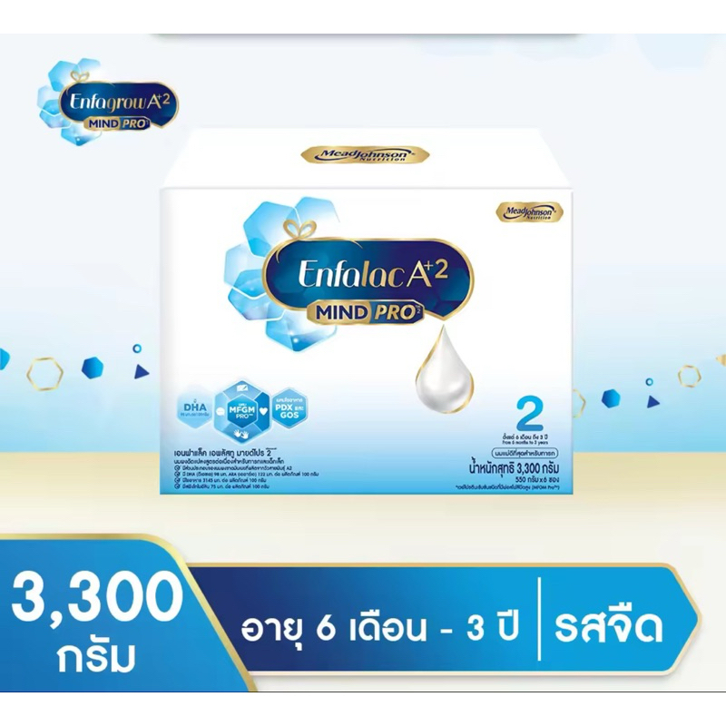 🔥Hots Sale🔥 Enfalac A+2 mindpro สูตร 2ขนาด 3300 กรัม(6ซอง)