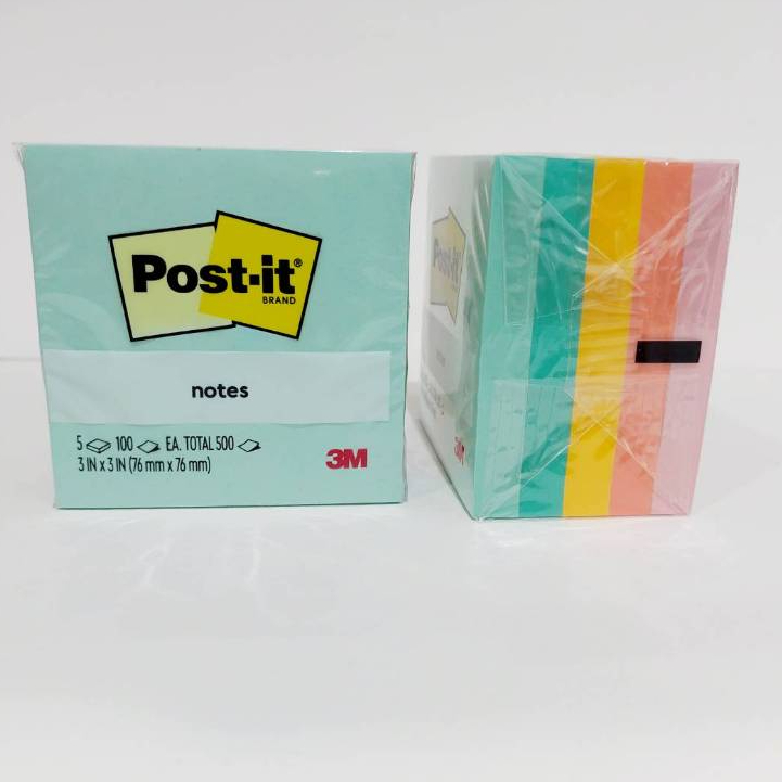 โพสต์อิทคละสี 3x3  654-5AP ( 1 แพ็ค)