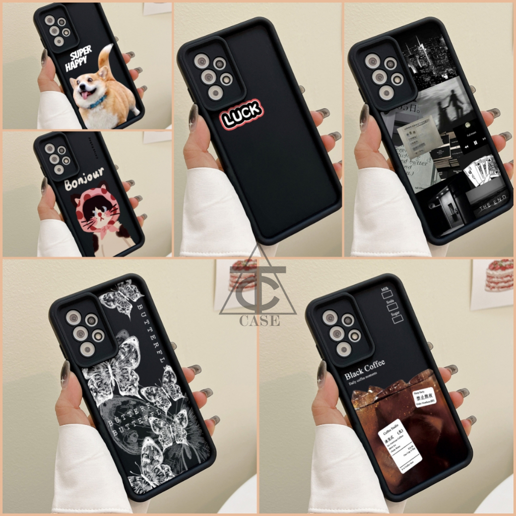 สำหรับ เคส Samsung A54 A12 4G A14 A24 A53 5G A03 A13 A04s A23 A51 A03s A02s A10s A04 A32กันกระแท INS ลายการ์ตูนย้อนยุค