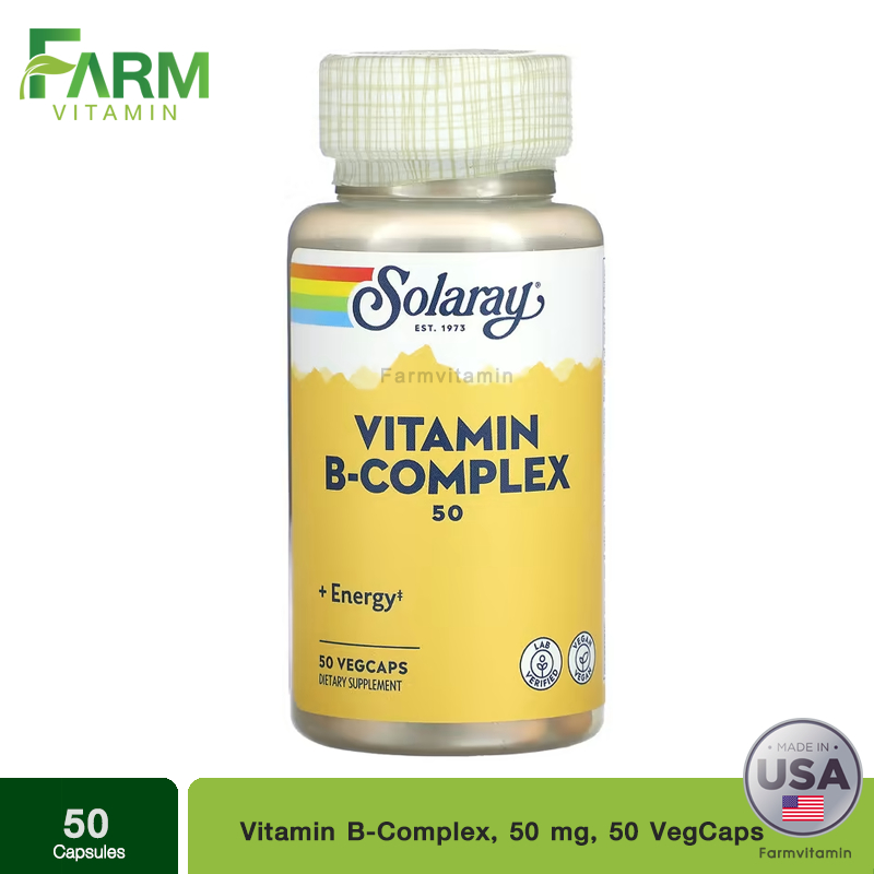 Solaray, Vitamin B-Complex, 50 mg, 50 VegCaps