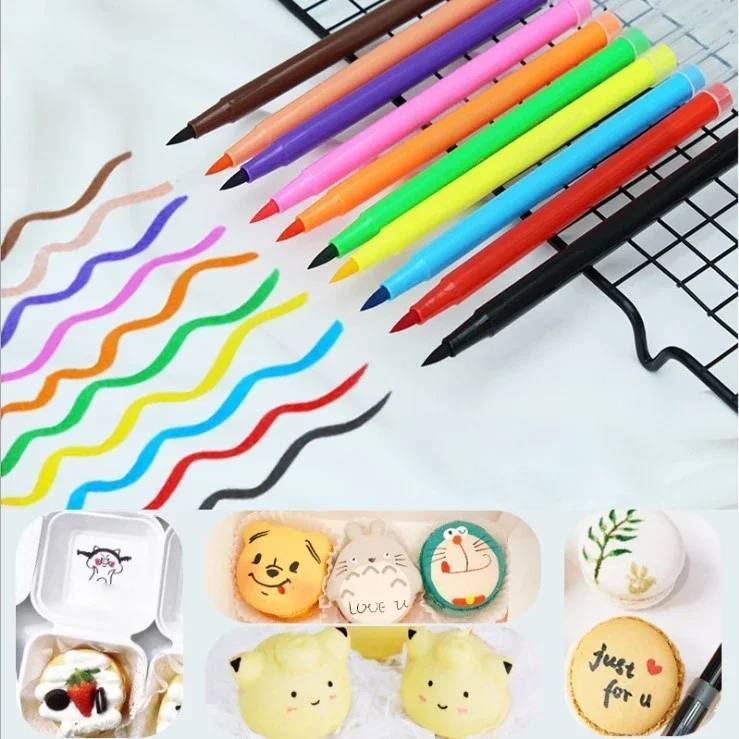 ปากกาสีกินได้ ปากกาตกแต่ง  ปากกาเขียนฟองดอง Food decorating pen แบบ 1 หัว