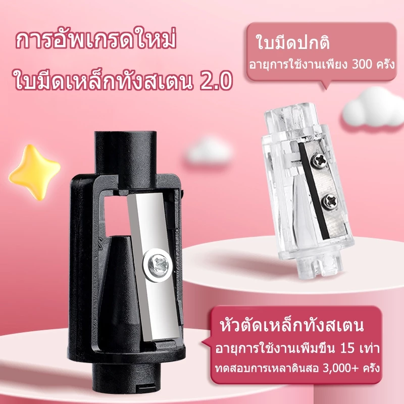 เครื่องกบเหลาดินสอไฟฟ้าอัตโนมัติ รุ่นใช้แบตเตอรี่ thumbnail 5