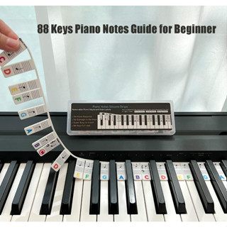 สติ๊กเกอร์เปียโนซิลิโคน ถอดออกได้ โน้ตคีย์บอร์ดเปียโน 61 และ…