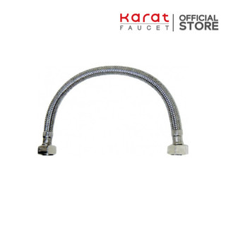 Karat Faucet สายน้ำดีสเตนเลส แบบถัก ยาว 14-40 นิ้ว รุ่น KA-01-500-XX-WH