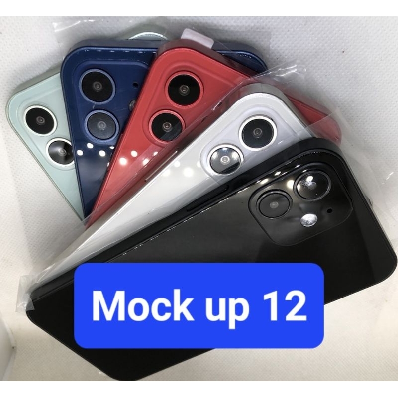 mockup โมเดล รุ่น i12 โทรศัพท์ปลอมไว้สำหรับโชว์ ไม่สามารถเล่นได้ ขนาดและน้ำหนักเท่าจริง มีสินค้าพร้อมส่ง****