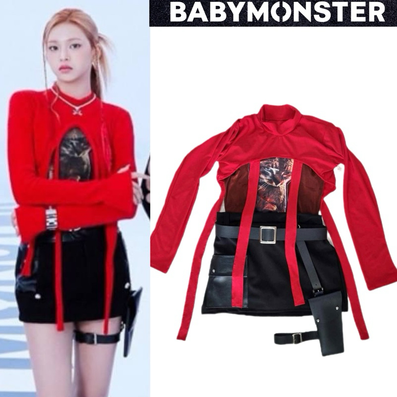 BABYGAGA❤️ Babymonster Baemon ชุดเบบี้มอนสเตอร์ ชุดBabymonster ✂️ รับตัดชุด ชุดเต้น ชุดโคฟ Baby Mons