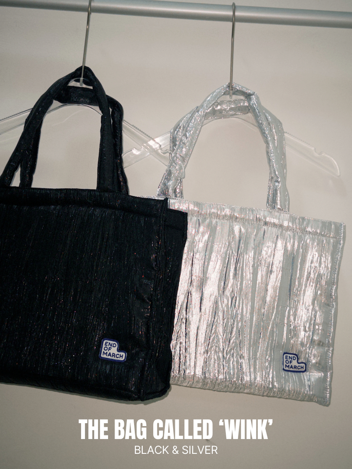 ENDOFMARCH | WINK TOTE BAG กระเป๋าถือสะพายไหล่บุฟองน้ำ