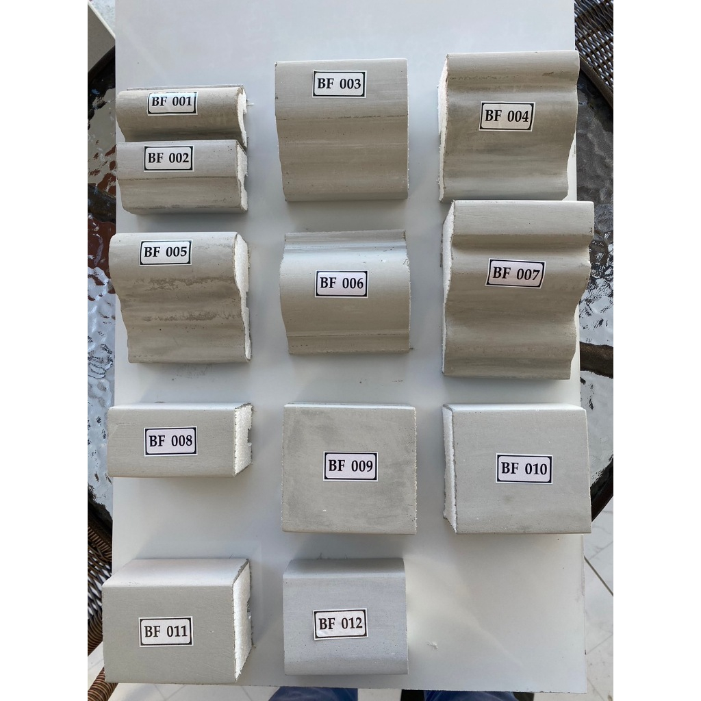 คิ้วบัวโฟม บัวปูนสำเร็จ สกิมผิว ติดตั้งภายนอกและภายในผลิตจากEPSโฟมเคลือบซีเมนต์น้ำหนักเบา