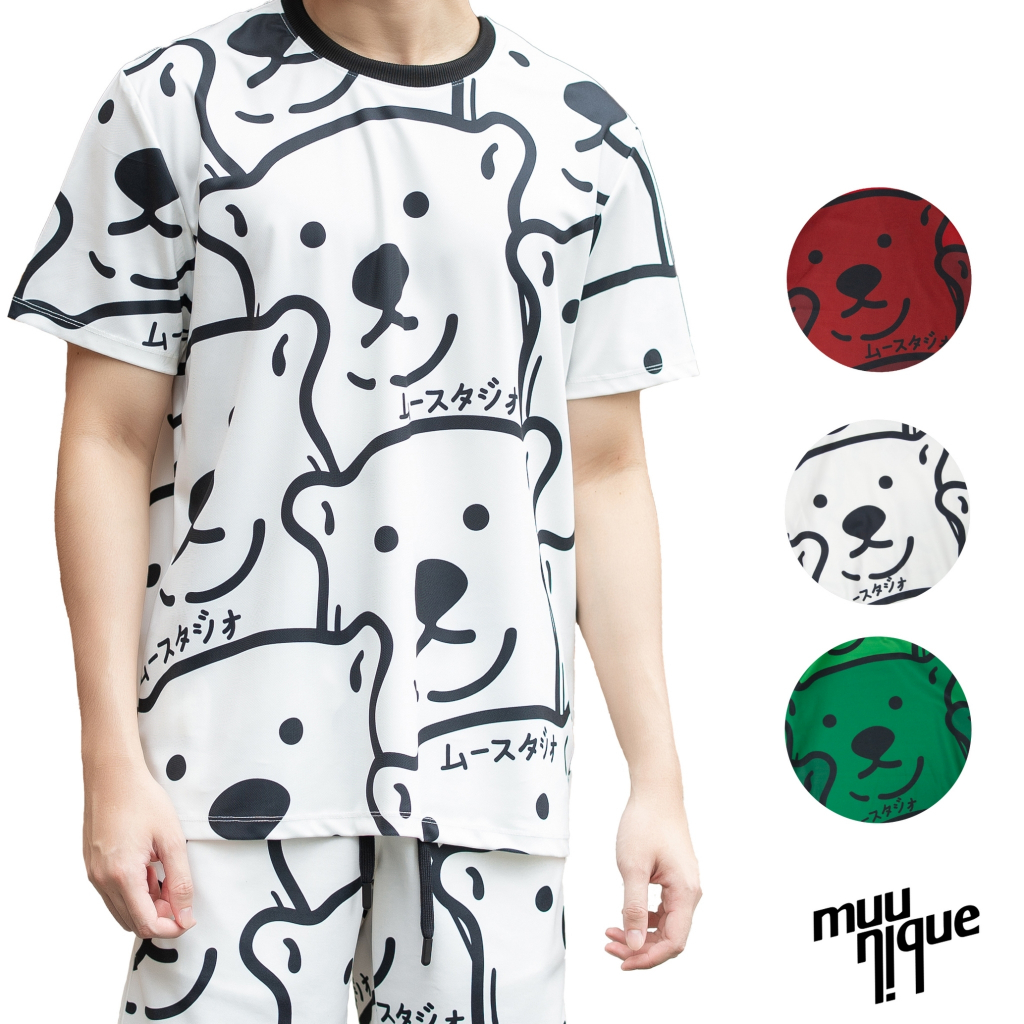 MUUNIQUE JP.T-shirt เสื้อยืด รุ่น New Face Bear