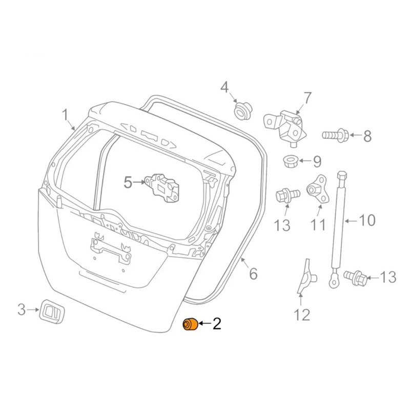 แท้ศูนย์ 💯% ยางรองกันกระแทก ฝากระโปรงหลัง ราคาต่อชิ้น Jazz GK 15-20 (AC-74827-T4G-000) - รูปที่ 3