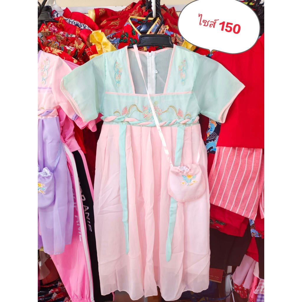 🧧🧧เดรชหมวยน้อย​งานปักดอกไม้ 🌸🌸 💗💗ผูกโบว์เอว ฟรุ้งฟริ้งน่ารัก​ น่ารัก​ 🎀🎀 - รูปที่ 5