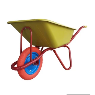 รถเข็นปูน ถังพลาสติก (PVC) ล้อเดียว ยางตัน/ลม (1คำสั่งซื้อต่อ1คัน เท่านั้น)