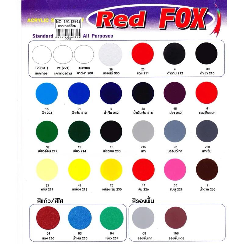 ‼️ของแท้ราคาดี‼️ สีสเปรย์ RED FOX “เรด ฟ็อกซ์” สีสเปรย์ 🔥ราคาส่งคละสีได้🔥มีหลายสีให้เลือกสีสันเงางาม แข็งแรง thumbnail 3