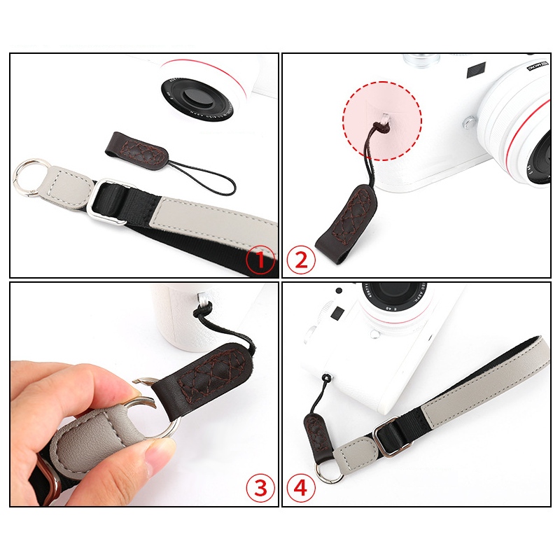 Camera Wrist Strap Hand Strap Leather Polyester สายคล้องข้อมือ สายคล้องกล้อง