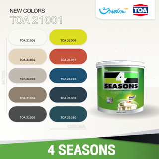 TOA 4 Seasons ภายใน 21001 ขนาด 9 ลิตร ชนิดด้าน สีทาภายใน ฟิล…