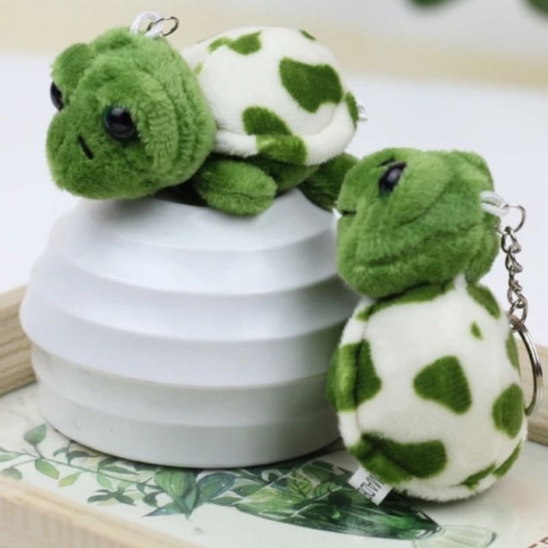 พวงกุญแจเต่า ตุ๊กตาเต่าสีเขียว มีสินค้าพร้อมส่ง ห้อยกระเป๋า ราคา ถูกที่สุด ดีลบีเคเค แกลเลอรีภาพที่ 2