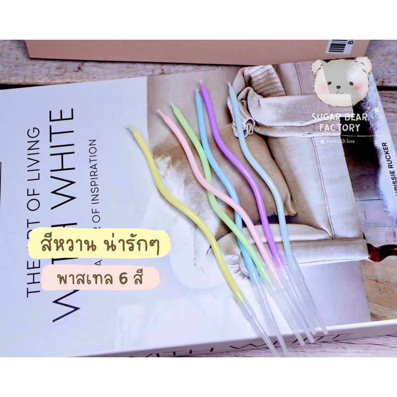 [ พร้อมส่ง] เทียนวันเกิด เทียนปักเค้ก(6ชิ้น/กล่อง) ราคา ถูกที่สุด ดีลบีเคเค แกลเลอรีภาพที่ 2