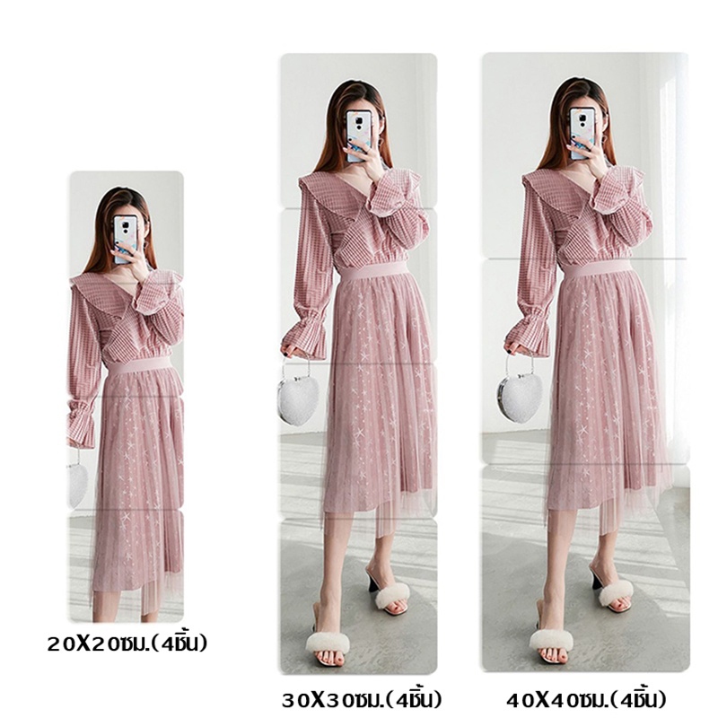 กระจก กระจกติดผนัง เต็มตัว แบบติดผนัง จะไม่แตก หอพักนักศึกษา สามารถติดเรียงกันได้ ประหยัดพื้นที่  (มี3ขนาด) - รูปที่ 6