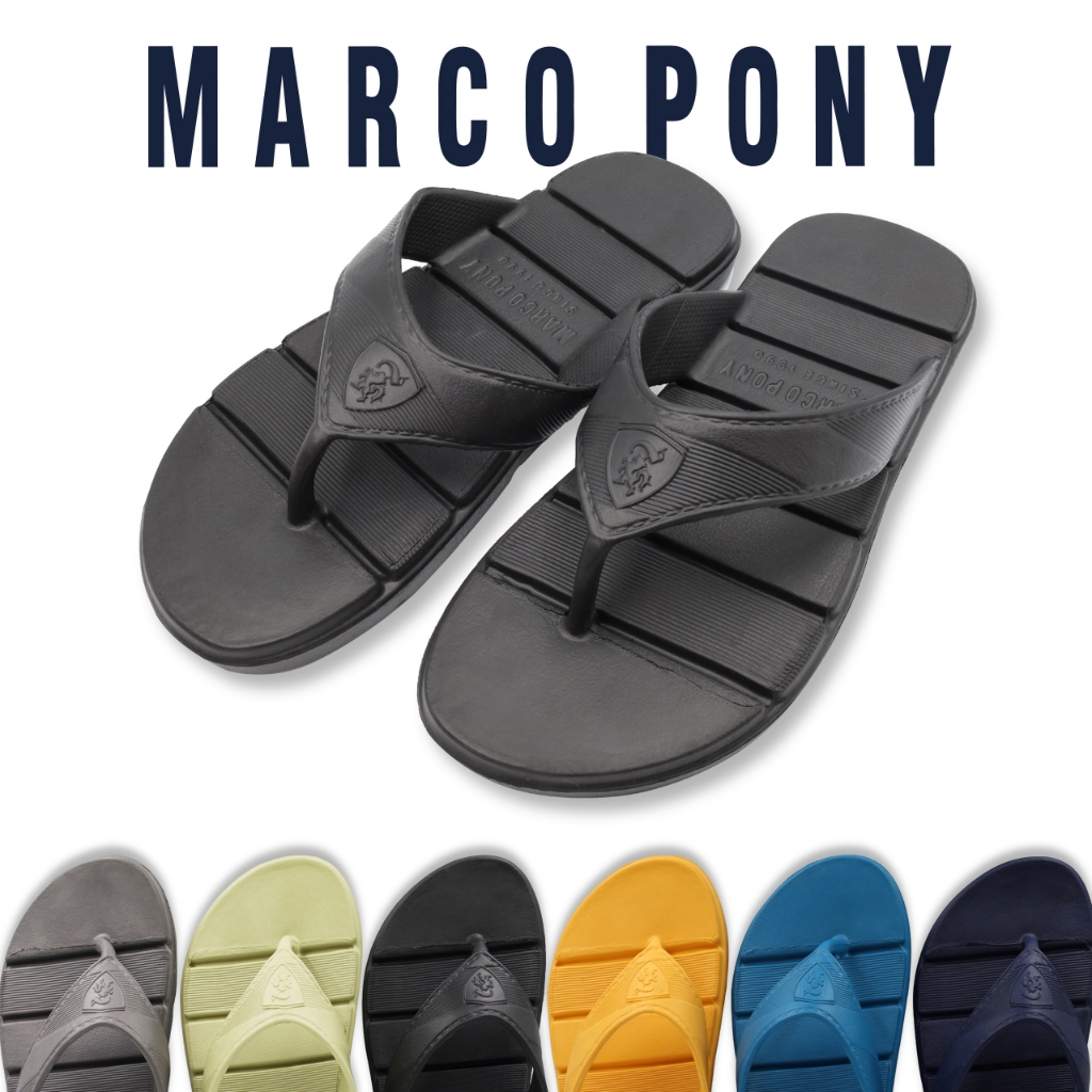 Marco Pony รองเท้าแตะ ลำลอง สำหรับผู้ชายและผู้หญิง กันลื่น พื้นหนา นุ่ม วัสดุ EVA รุ่น MH9006