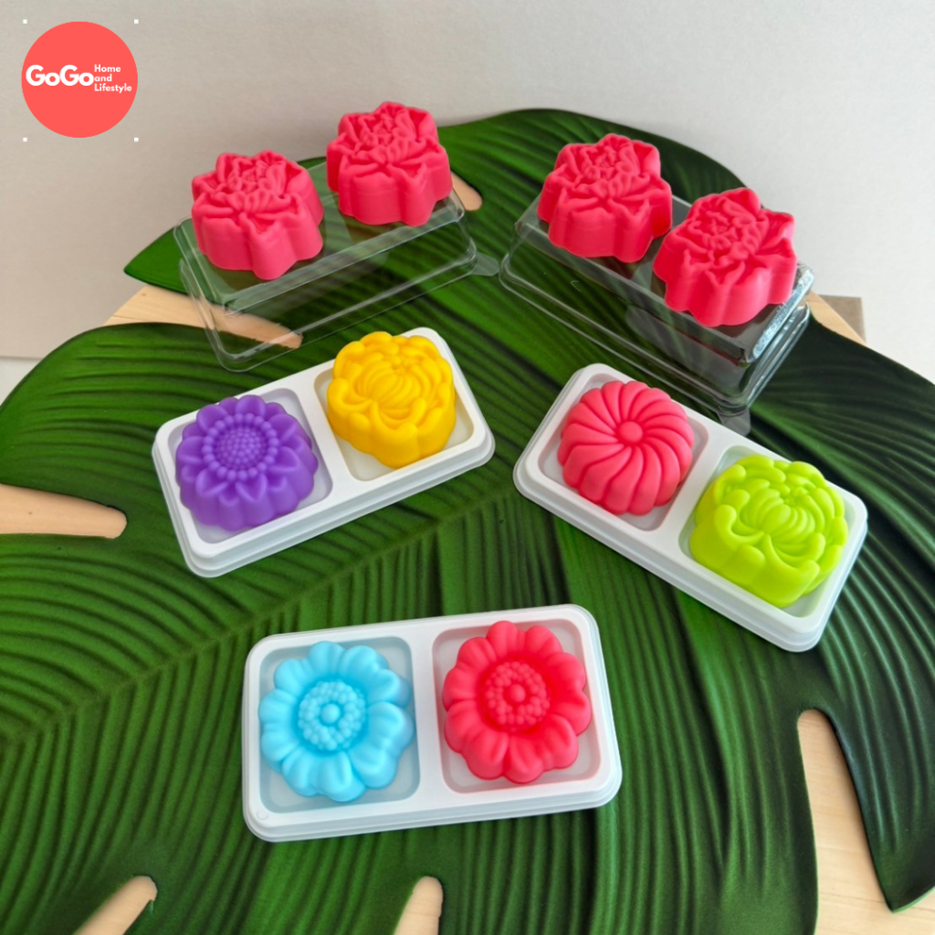 กล่อง2ช่องฐานขาว FF123/E123 แพ๊ค50ใบ พร้อมฝา ใสบราวนี่ ขนมเปียะ น่ารักมาก💕💕