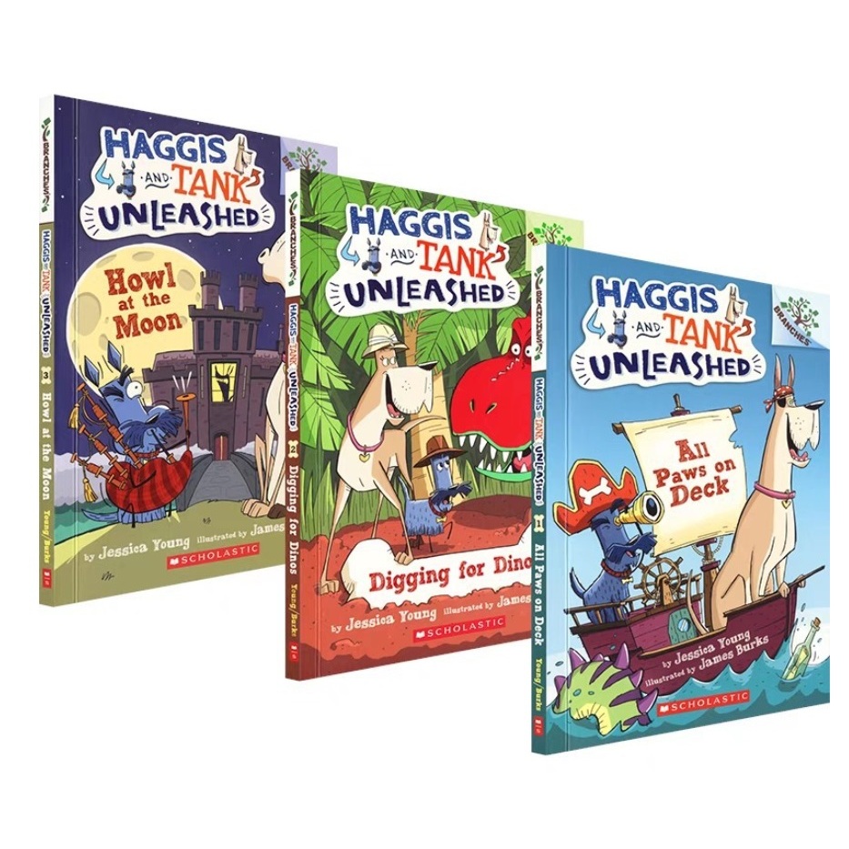 (งานจีน) Scholastic Haggis and Tank Unleashed 3 volumes : นิทานภาษาอังกฤษ