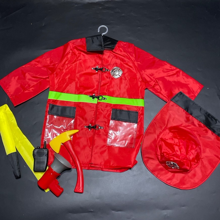 ชุดอาชีพเด็ก อาชีพในฝัน ชุดหมอ นักดับเพลิง ตำรวจ นักบิน ช่างวิศวกร นักสำรวจ ชุดครุย ทนายความ ผู้พิพากษา FREESIZE 100-140 - รูปที่ 3