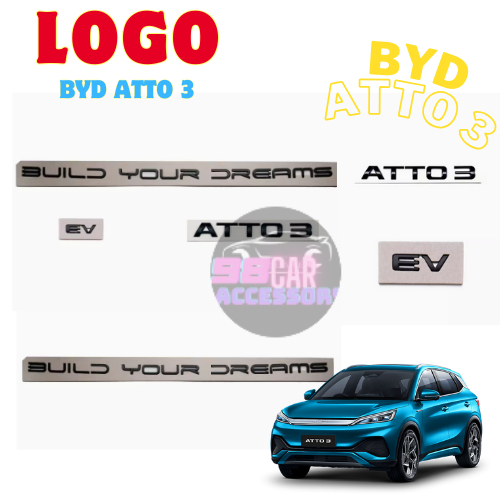 Logo BYD Atto 3 แบบ Full Set
