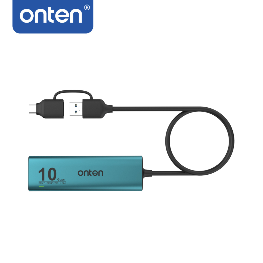 ONTEN OTN-UCA613 6-in-2 USB3.2 gen2+Type-c to USB3.2 gen2 * 3+PD3.0+SD/TF