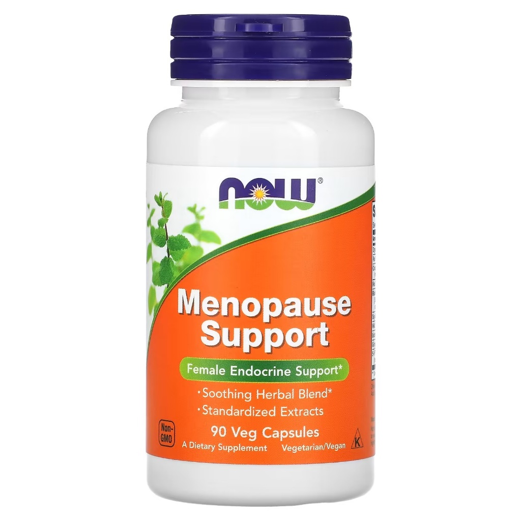 ผลิตภัณฑ์บำรุงสุขภาวะสำหรับผู้หญิงในวัยหมดประจำเดือน Menopause Support 90 Veg Capsules ,NOW Foods