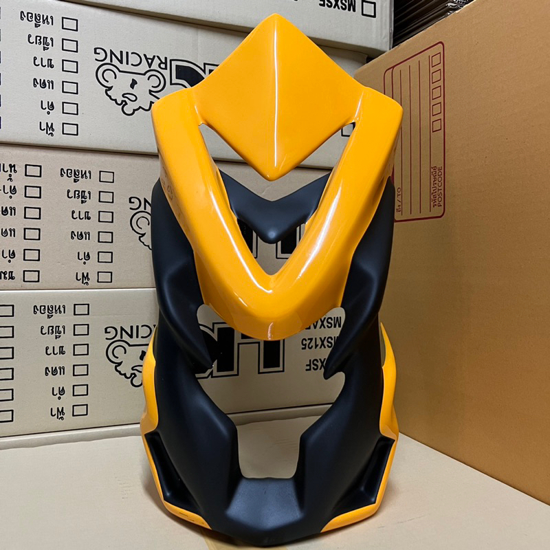 ^พร้อมส่ง^ หน้ากากชิวหน้าV.2 (สีเหลือง) MSX125,MSX-SF ใส่ได้ทั้งตัวเก่าและตัวใหม่