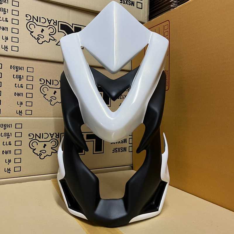 ^พร้อมส่ง^ หน้ากากชิวหน้าV.2 (สีขาว) MSX125,MSX-SF ใส่ได้ทั้งตัวเก่าและตัวใหม่