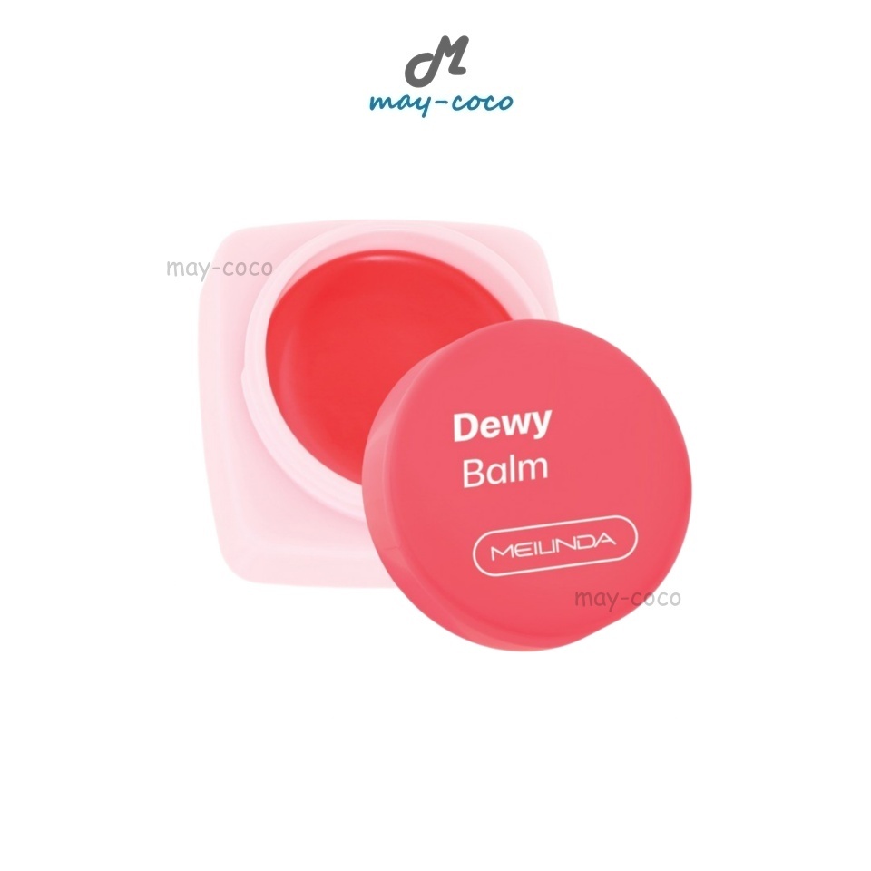 ถูก/แท้/มีไลฟ์ ลิป MEILINDA Dewy Balm บาล์ม ลิปบาล์ม บำรุงปาก ปากฉ่ำ เนื้อนุ่ม มันวาว ผิวกระจก ทาแก้ม ทาปาก