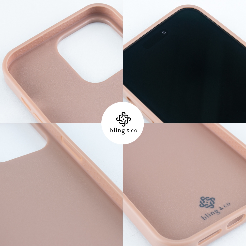 Bling & Co สี Tuscan Beige เคส สำหรับ iPhone 17 Air 16 11 12 13 14 15 Plus Pro Max ลายกลิตเตอร์ Sparking premium case - รูปที่ 3