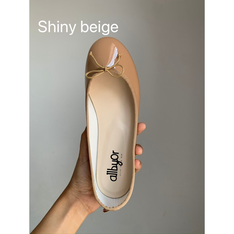 Ballet flat - Shiny beige #allbyor