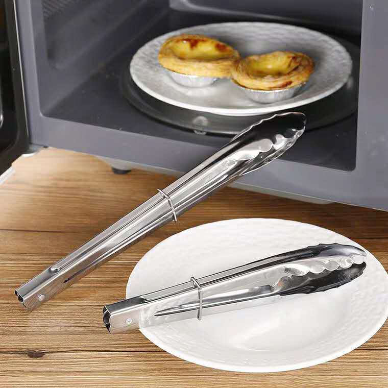 ที่คีบอาหาร ที่คีบบุฟเฟต์ ที่คีบอาหารล็อคเก็บได้ สแตนเลส304 - รูปที่ 3