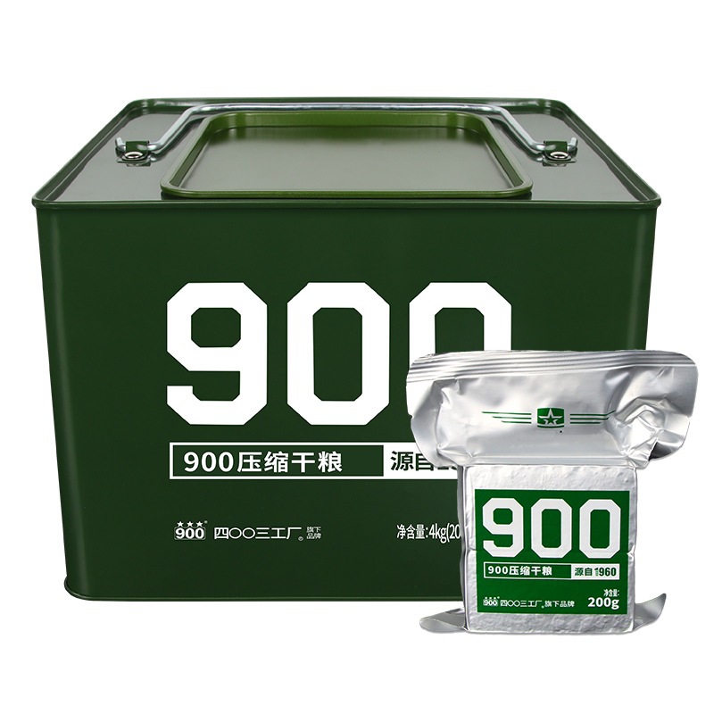 ซองใหม่ รหัส900 MRE จีน อาหารทหาร อาหารฉุกเฉินอัดแท่ง กองทัพจีน ให้พลังงานสูง Energy bar (1ซอง200กรัม 950kcal)