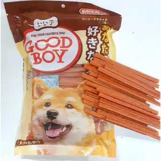 ขนมสุนัข GOOD BOYแท่งเหลี่ยม ขนาด500กรัม(สุนัขแพ้ไก่ทานได้)