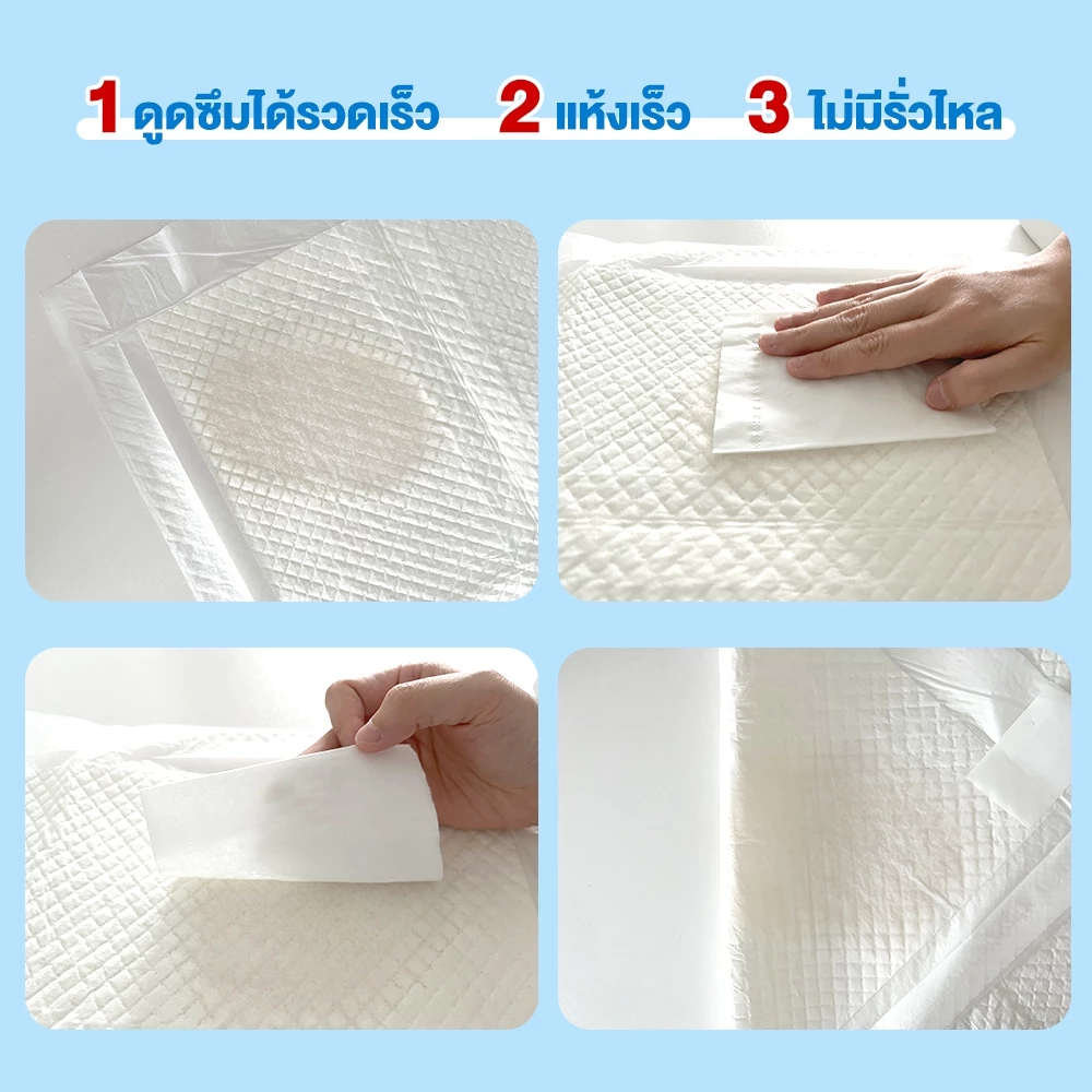 Petcho แผ่นรองฉี่สุนัข ซับได้มาก ดูดซับดี thumbnail 6