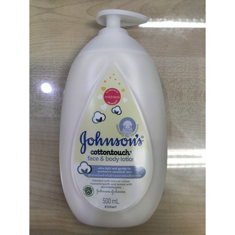 Johnsons Cotton Touch Face & Body Lotion 500 ml. ของแท้ 100%