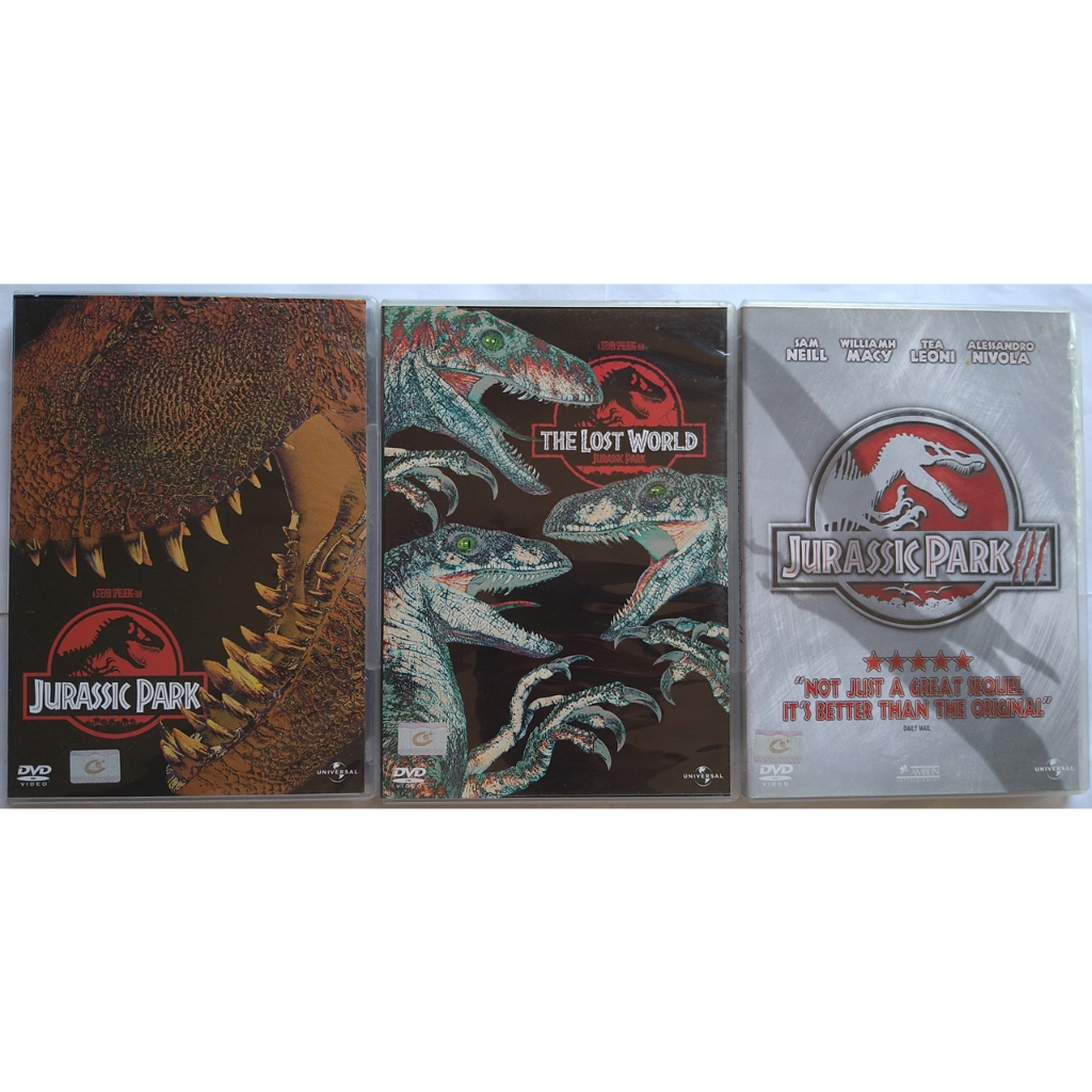 Jurassic Park 1 - 3 กำเนิดใหม่ไดโนเสาร์ ภาค 1 - 3 DVD