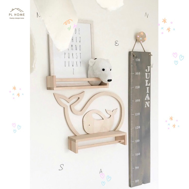 PL4 พร้อมส่ง ชั้นวางของอเนกประสงค์ ต้นไม้ หิ้งพระ เป็นชั้นไม้ติดผนัง ไม่ต้องเจาะ ทำจากไม้ยางพาราเกรดA สวยงาม แข็งแรง