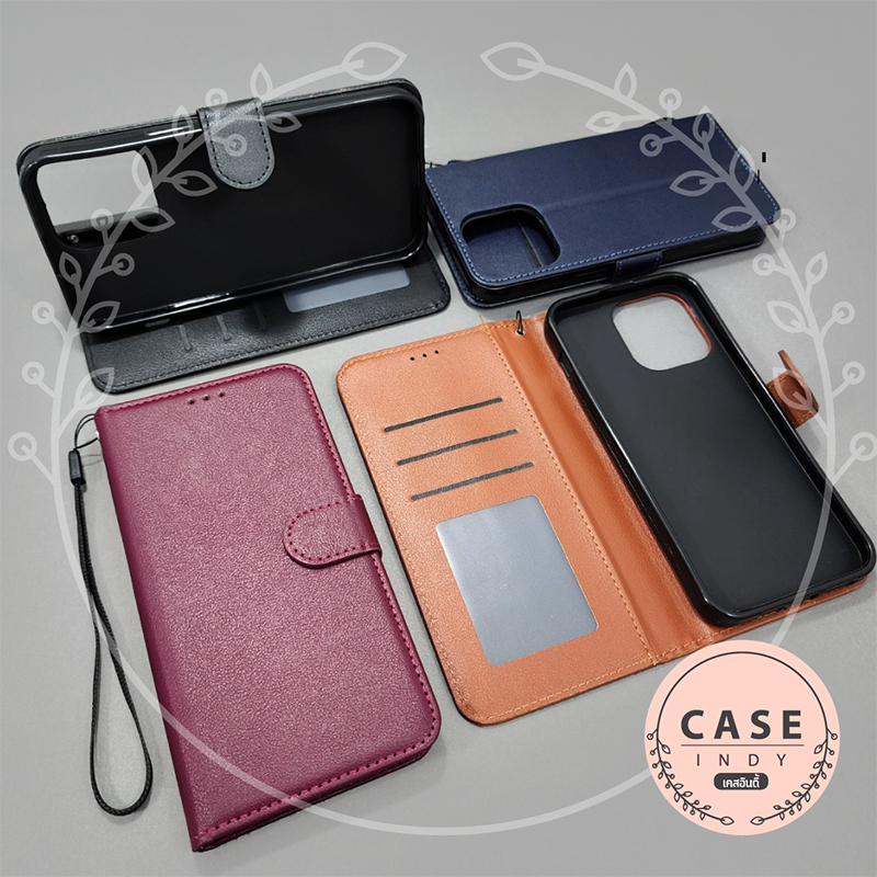 Oppo A93 A94 A95 A79 F5 F7 F9 F11Pro  Reno6z  เคสหนังเปิด-ปิด มีช่องใส่การ์ด ฝาปิดหน้าจอกันรอย แถมฟร